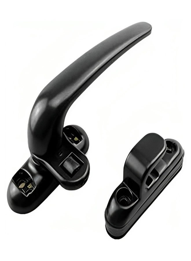 AARAM Domal Aluminium Handle, Anti-Corrosion, Right & Left, Black Single Point Handle for Doors & Windows (Pack of 1) - Aluminum - Image 1